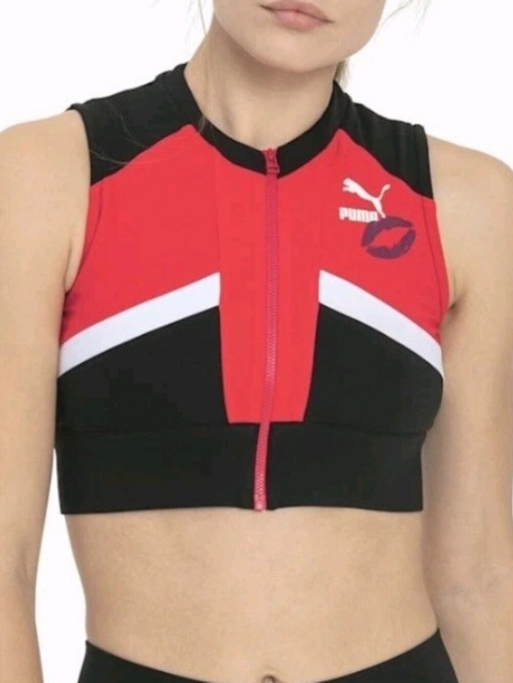 Puma x Maybelline New York Cropped Zip-Up Performance Top | Women’s Small